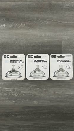 Comotomo 6 replacement silicone nipples - medium flow, fast flow and variable flow
