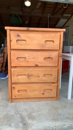 Solid wood dresser