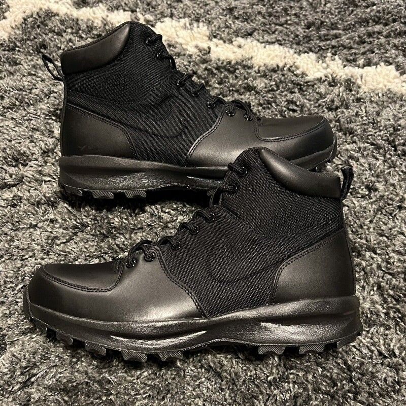 Nike Manoa Boot Triple Black Men Size New