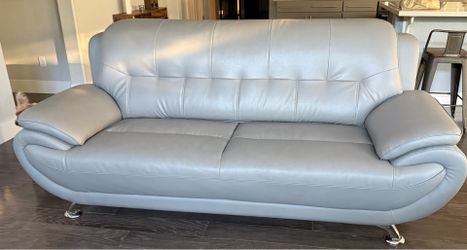 2 Sonnie 82" Pillow Top Arm Sofa and 1 Sulayman Faux Leather Armchair