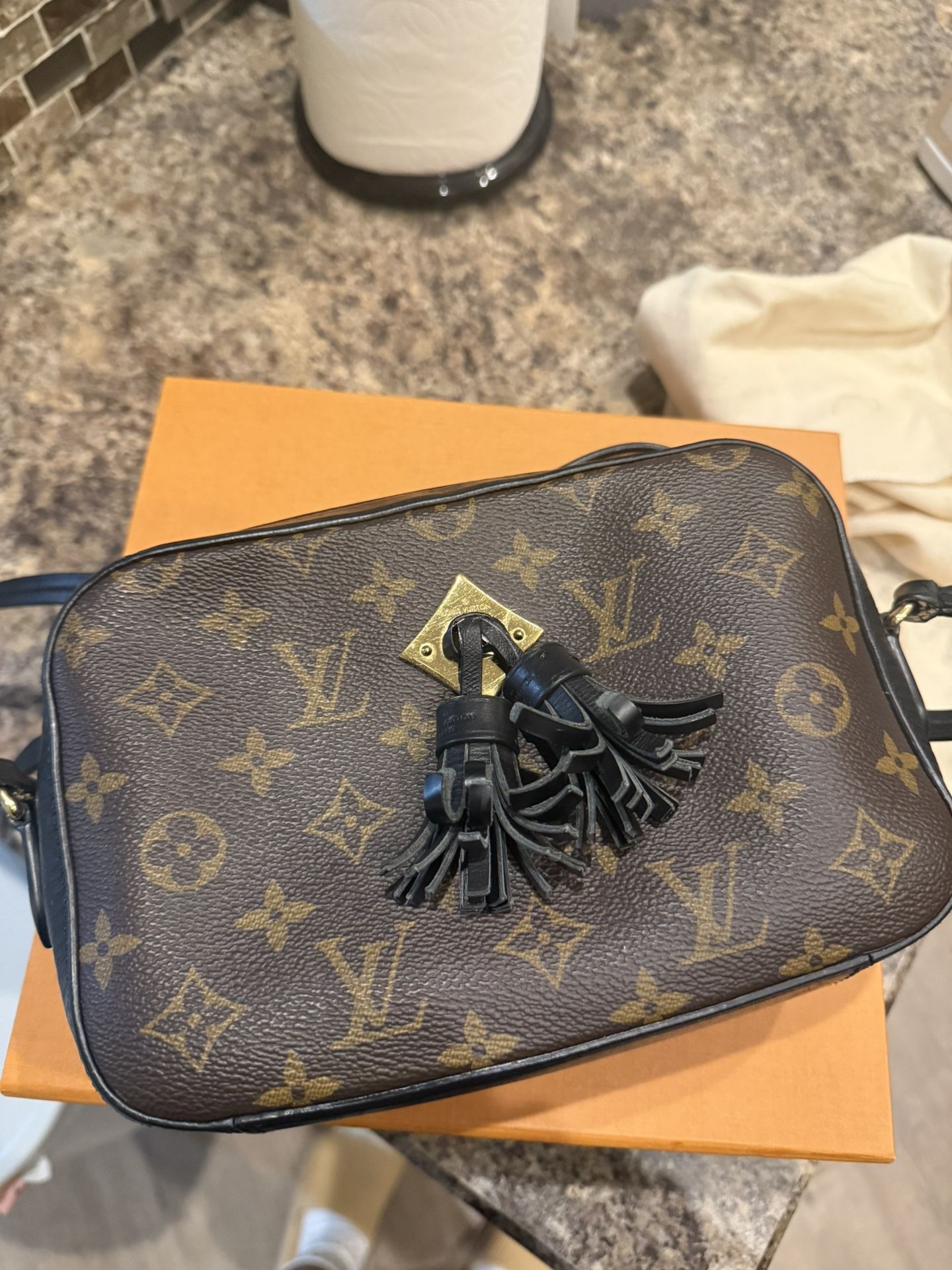 Louis Vuitton Monogram Saintonge Black
