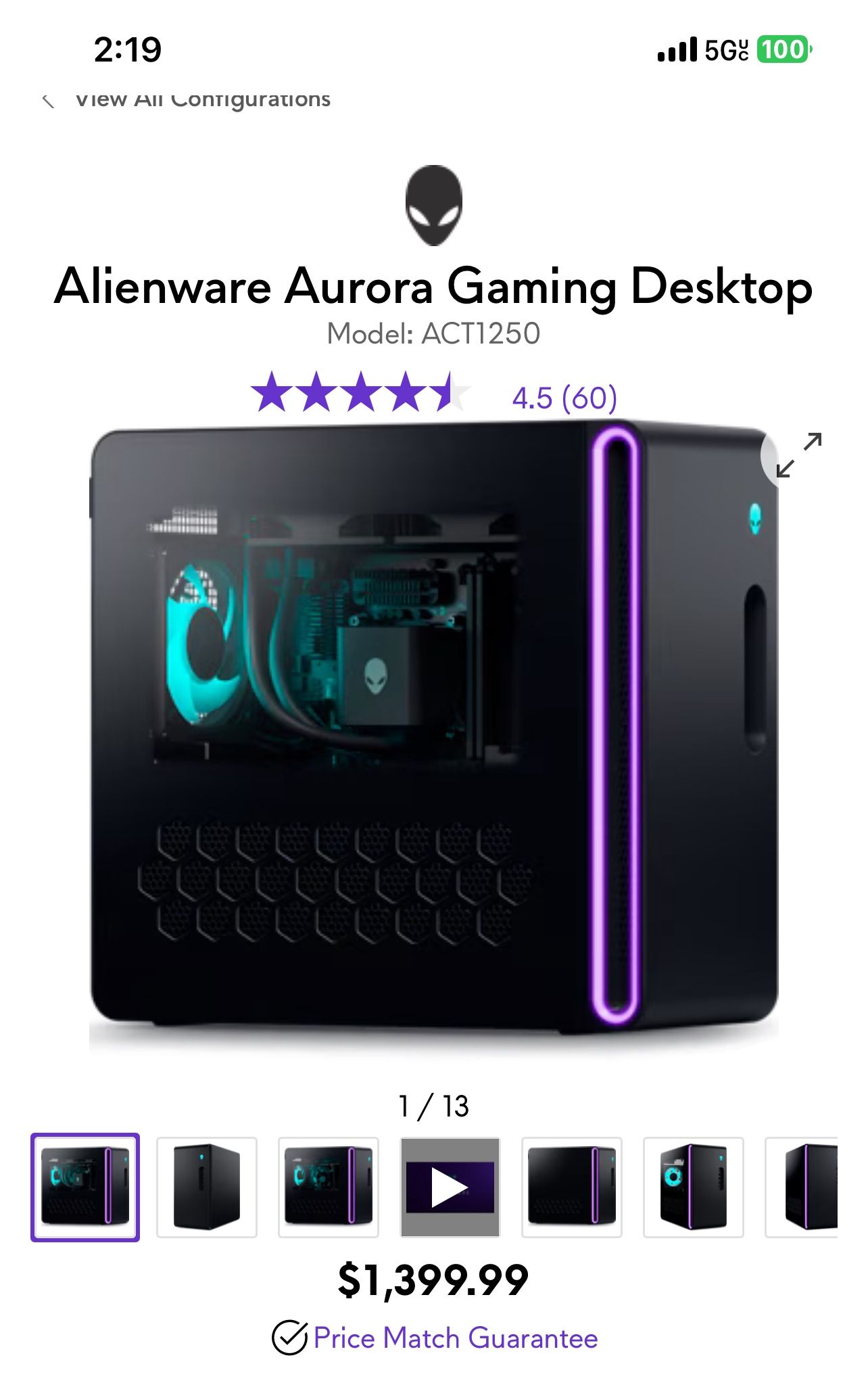Alienware Aurora Gaming Desktop