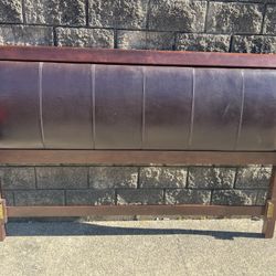 KING size leather upholstered headboard 