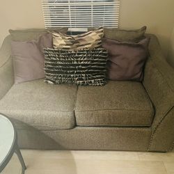 Dark Grey Love Seat