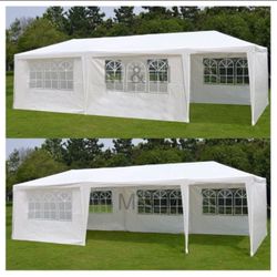 10x30 Canopy with 8 Sidewalls and Windows, Outdoor Instant Canopy Tent for Parties