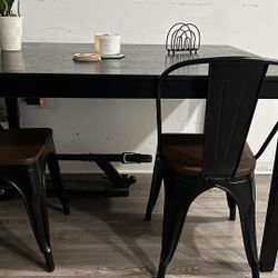 table and chairs
