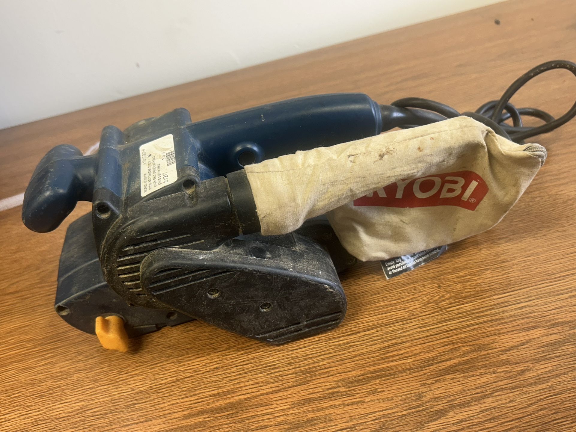 Ryobi Belt Sander with Dust Bag