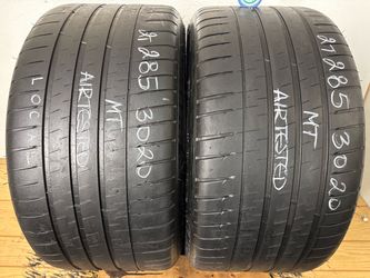 2 tires 285 30 20 Michelin pilot aport 4s no repairs