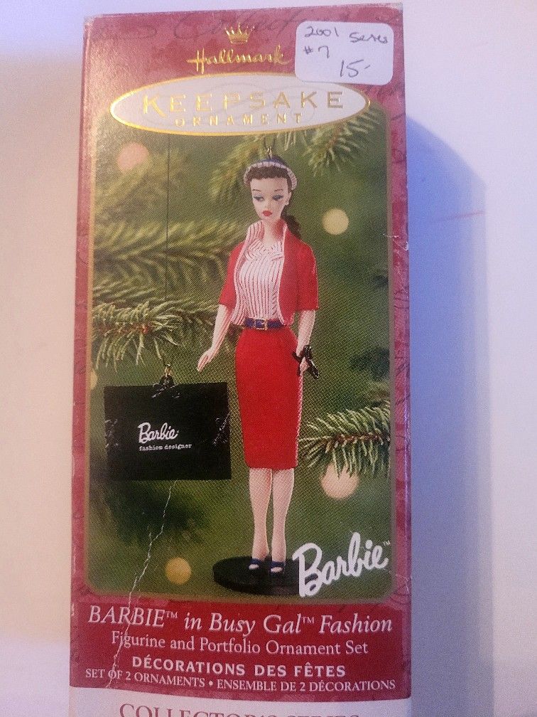 2001 Barbie Hallmark Ornament 