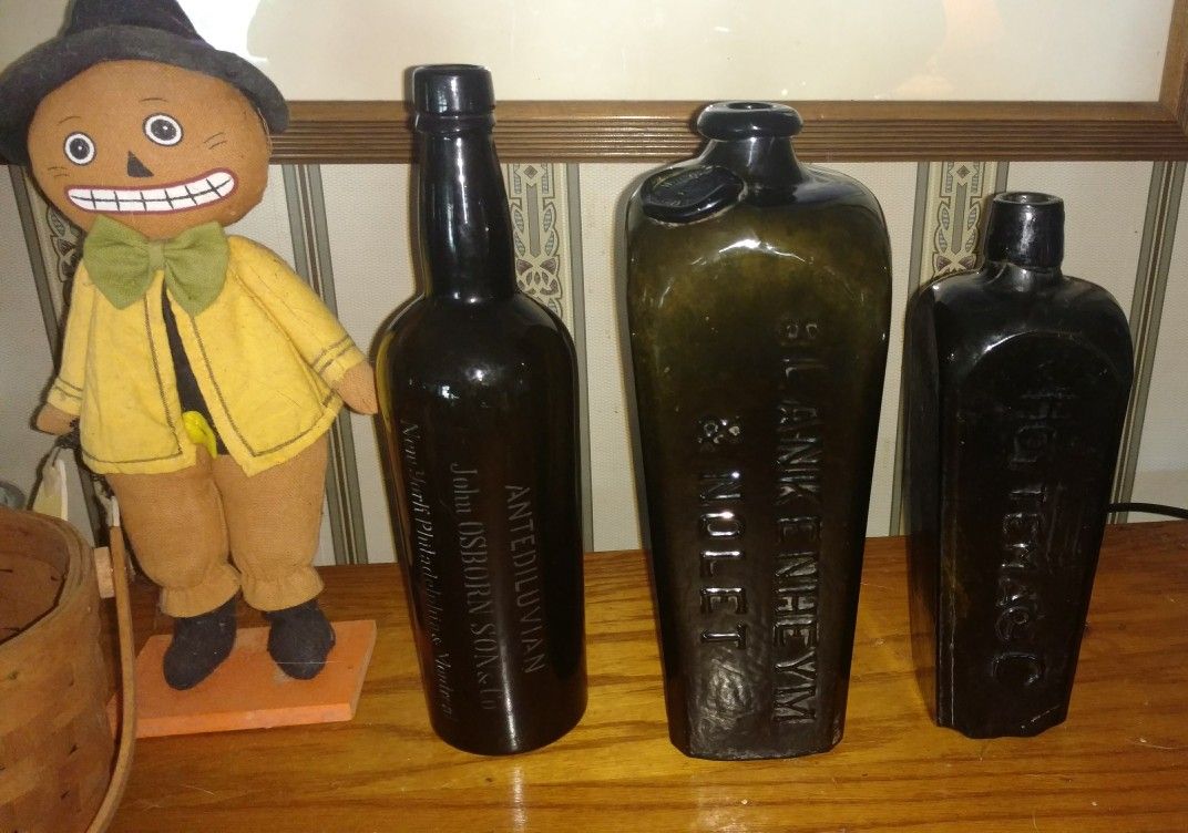 Uncommon antique bottles from the 1800's