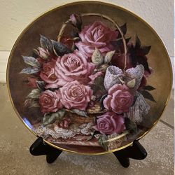 "Grace De Monaco Rose" Plate By Katharine Austin Limited Edition