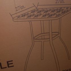 27in HIGH Dinning Bistro Table