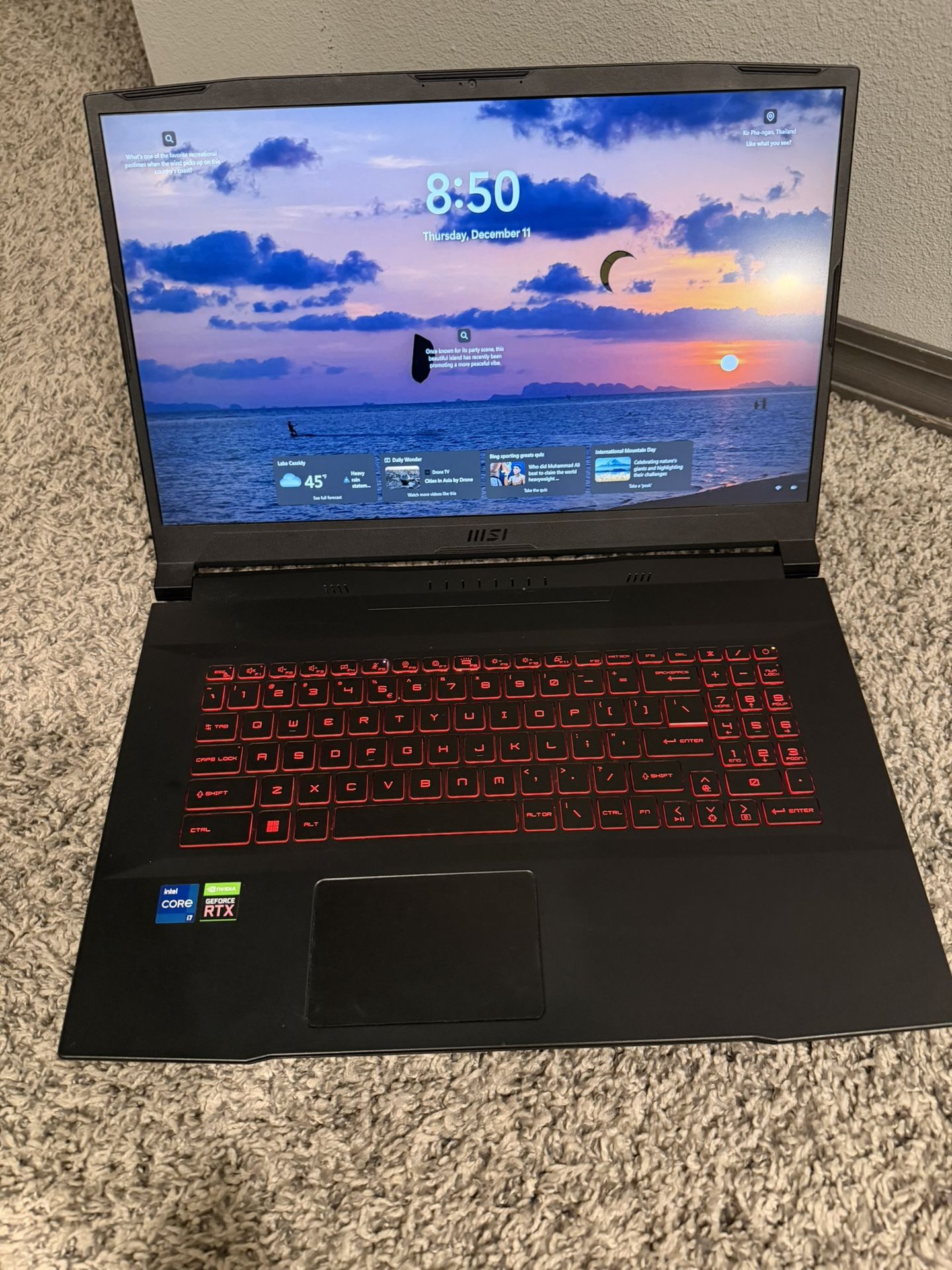 2023 MSI Katana GF76 Gaming Laptop 17.3 Inch