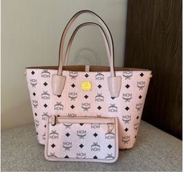 MCM Pink Tote Bag with Wallet & Dust Bag