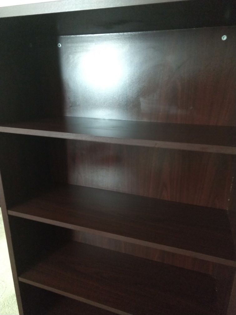 Sturdy Five-Shelf Laminate Bookcase ($50 OBO)