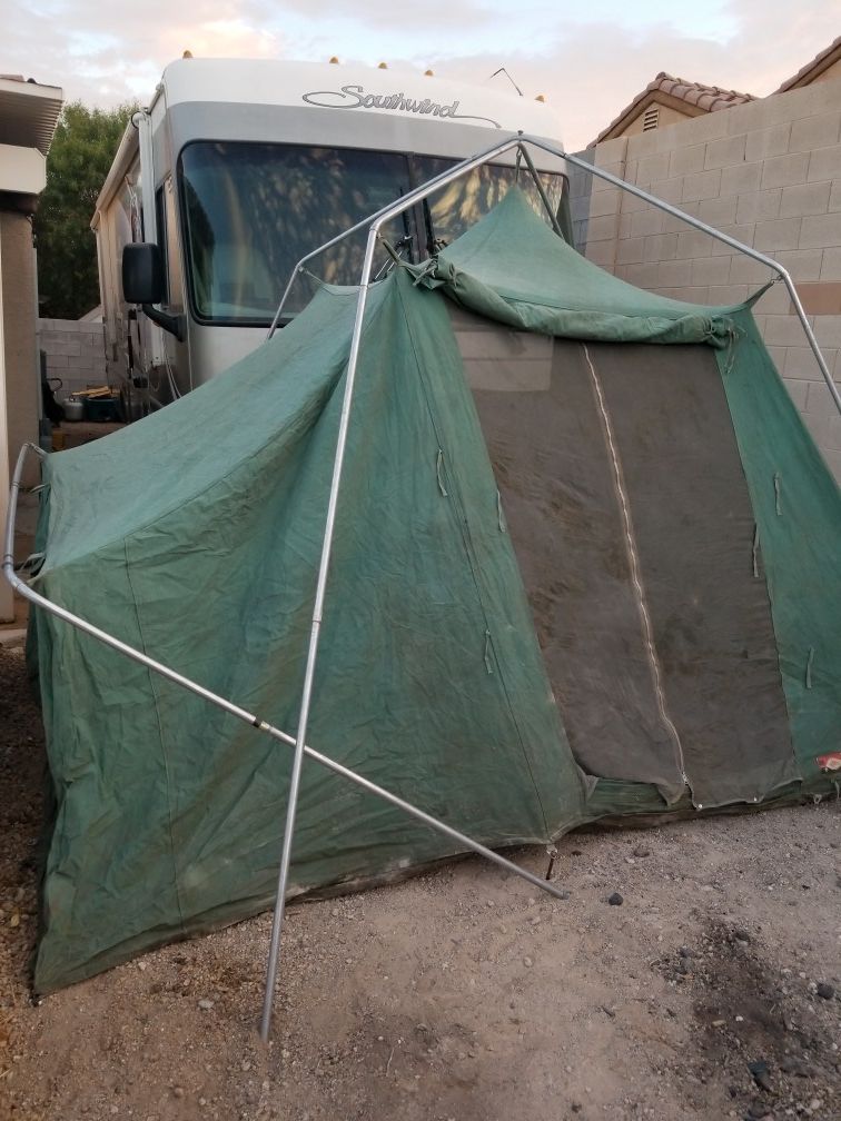Vintage Sears canvas tent from 50s or 60s