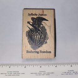Patriotic Military Service Wooden Stamp Craft Supply