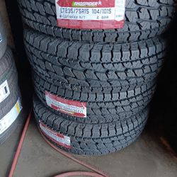 4 New Tires Installed/ Nuevas Llantas Instaladas 235/75/15 LT Land Spider Tires