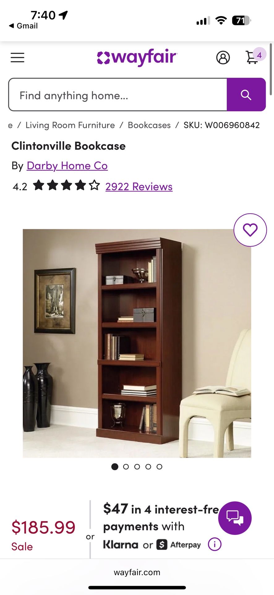 Wooden Bookcase