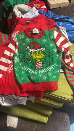Christmas Sweater The Grinch Size 2T