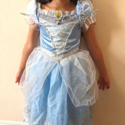 Disney LICENSED DELUXE CINDERELLA COSTUME SIZE 4-6