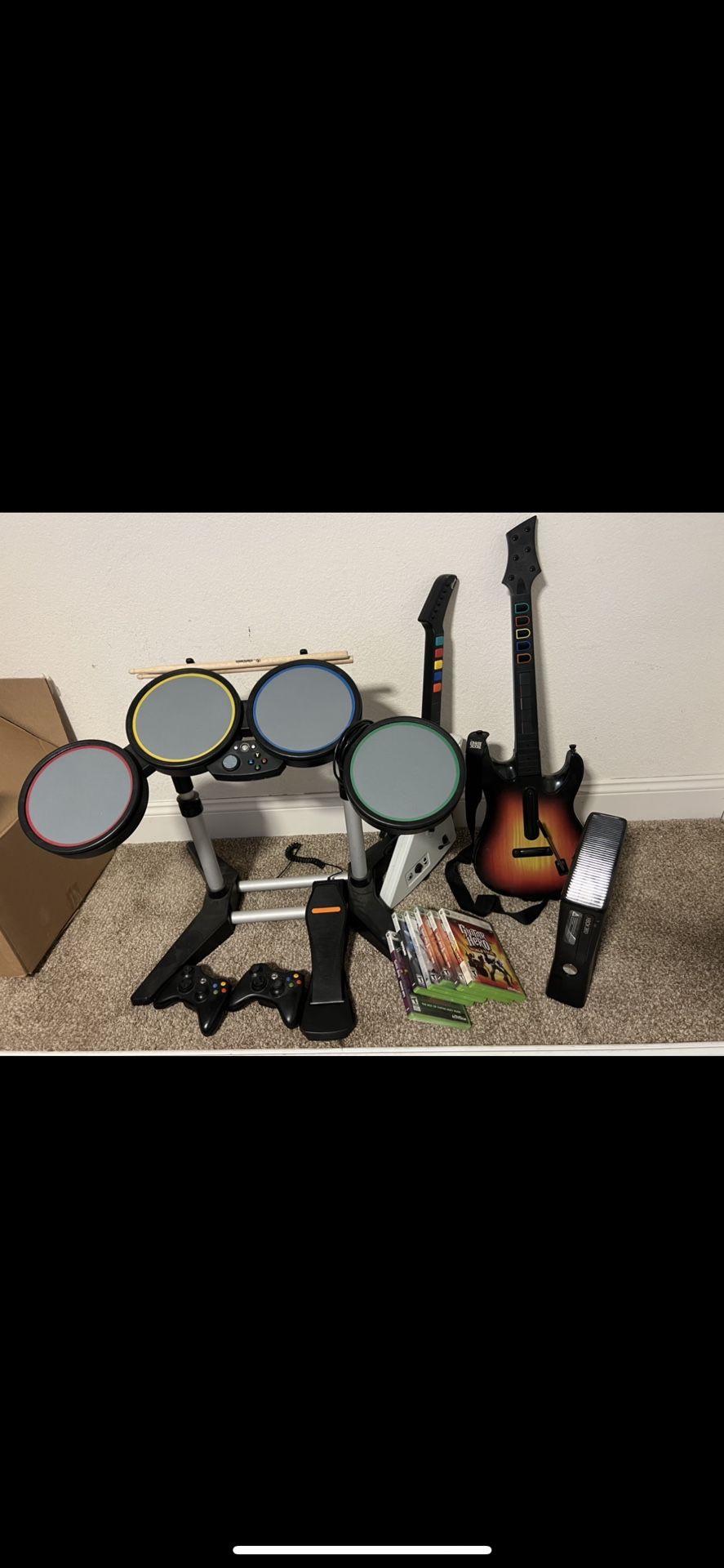 Xbox 360 With Rock Band