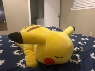 Jumbo sized pikachu soft plush pillow buddy