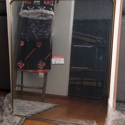 BRAND NEW 30X36 Brushed Gold Wall Mirror 