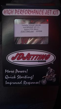 Jet kit for Yamaha 450