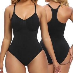 SHAPERX Bodysuit for Women Tummy Control Shapewear Racerback Seamless Body Shaper Tank Top
Size S/M COLOR BLACK 