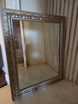 Gold & Silver Framed Wall Mirror 