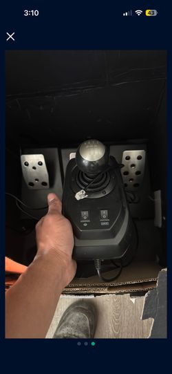 Gaming racing wheel, pedals, and shifter