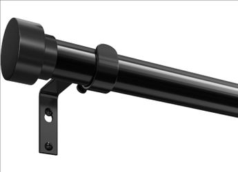 Curtain Rods for Windows 77 to 144 Inches, 1 Inch Diameter Adjustable