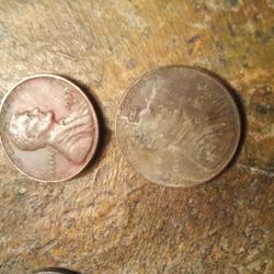 Various Error Penny Coin Two On Nickel Plachet