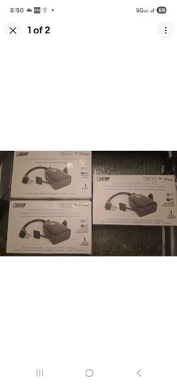 Feit Electric PLUG/WIFI/WP Outdoor Smart Plug, 120 V, Black (3 BOXES)