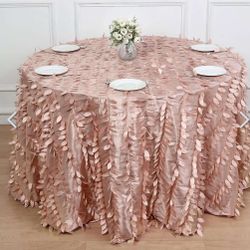 Blush Pink 120 Round Tablecloth 