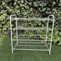 4-Tiers Storage Organizer Shelf,Kitchen Shelf,Bathroom Shelf,Shoes Rack(L23.5xW12”xH23.5”)