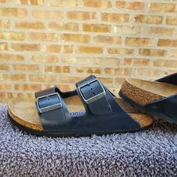 Birkenstock Arizona Soft Footbed Blue 39 Women 8 Men 6