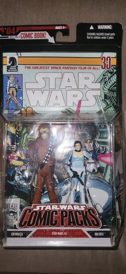 2009 Hasbro Star Wars Legacy Collection Chewbacca & Han Solo  Comic Packs 2