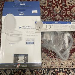 Assurance 3” Raised Toilet Seat With Support Arms