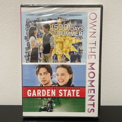 500 Days Of Summer + Garden State DVD 2 Movie combo NEW SEALED Natalie Portman