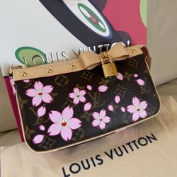 Louis Vuitton X Takashi Murakami Cherry Blossom Pochette Accessories