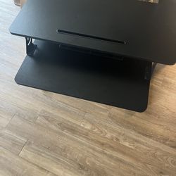 Black Extendable Stand Up Desk 