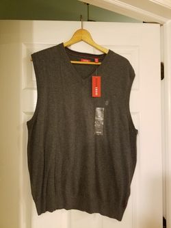 NEW Izod sweater vest XL Gray