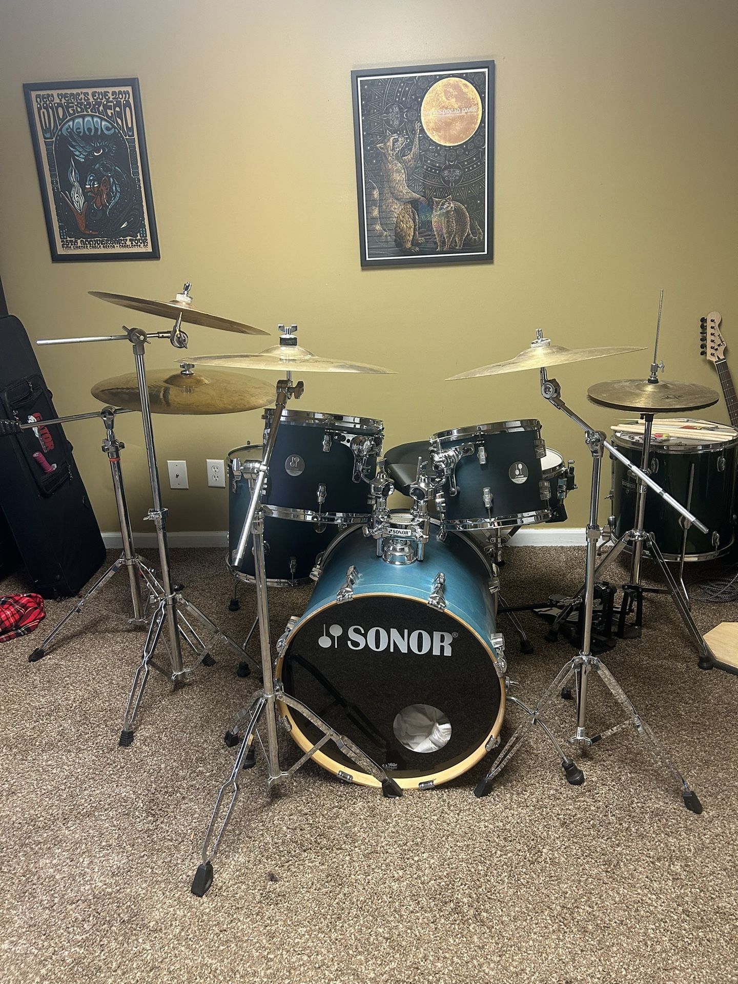 Sonor Force 2005 Full Birch 5pc Drum Kit