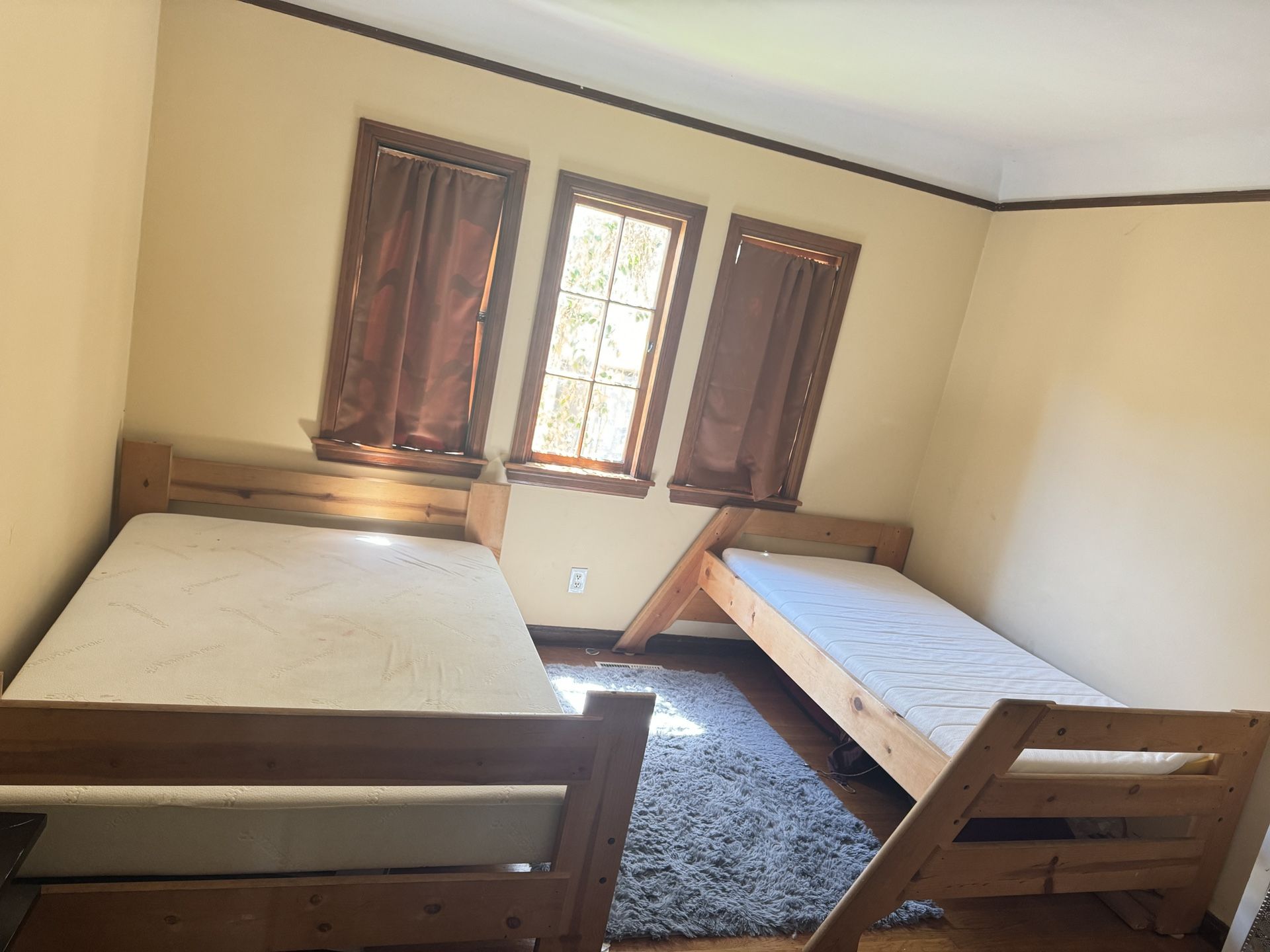 One Full-Size One, Twin Bed With The Mattress