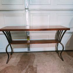 Two Tier Metal Base Console/Sofa Table