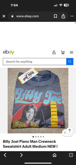 Billy Joel Piano Man Crewneck