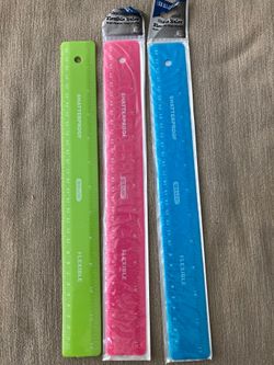 Brand New Bazic Shatterproof Rulers