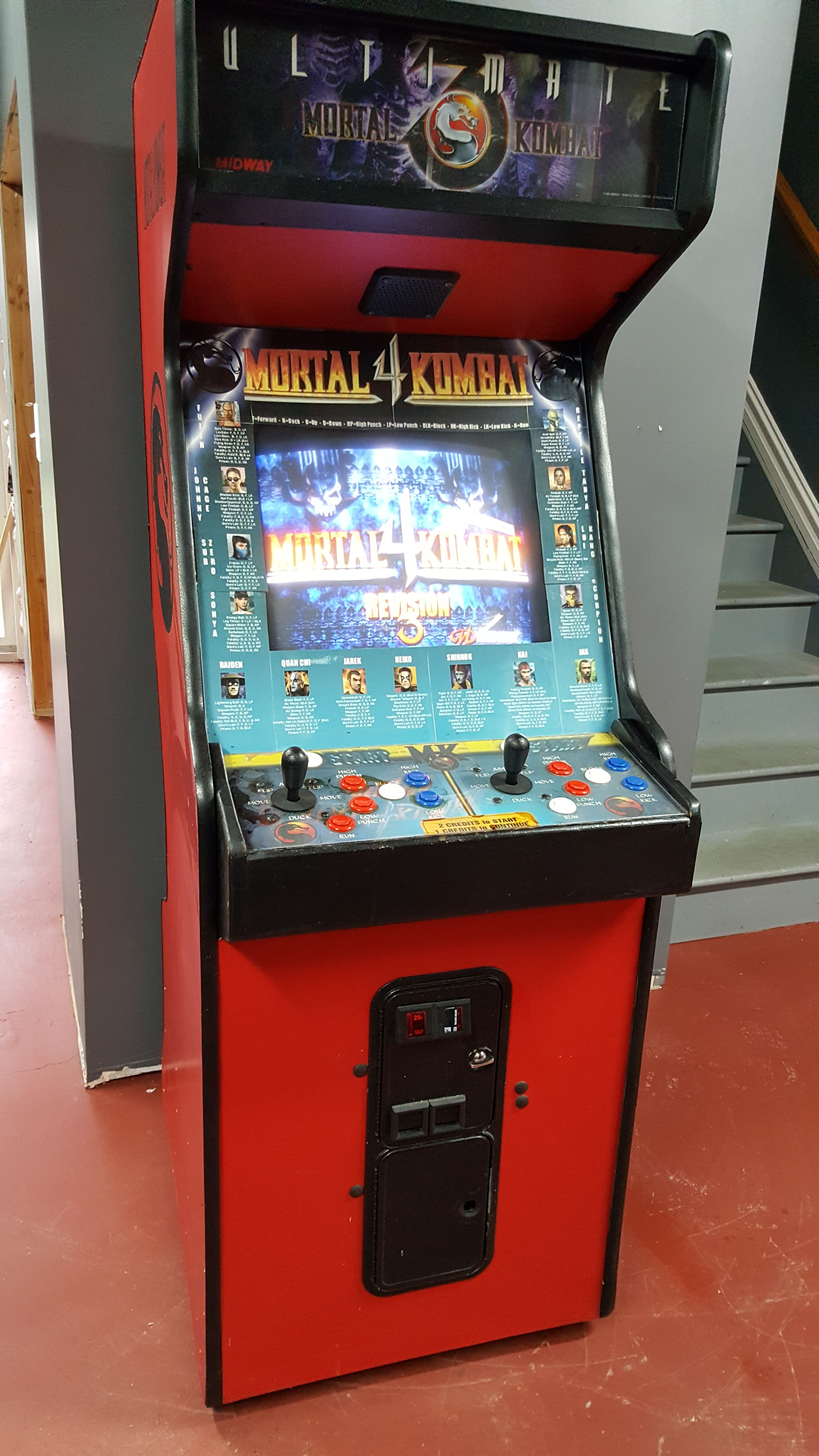 mortal kombat 4 arcade machine for sale